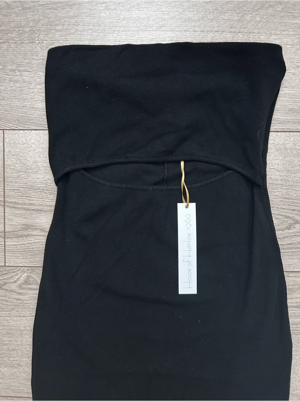 House of Harlow 1960 | Black Strapless Cowl Maxi Dress - Picture 1 of 9